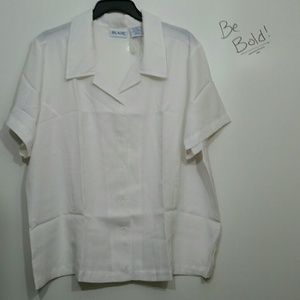 Blair size XL white blouse NWT